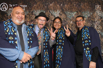 Booth photo from the TWoA Waiariki 2023 Graduations (Whakatāne), held at the Baptist Church, Whakatāne, Bay of Plenty, New Zealand on Wednesday, 17 May, 2023. Photo: Mike Walen / KeyImagery Photography. Copyright: © Te Wānanga o Aotearoa.