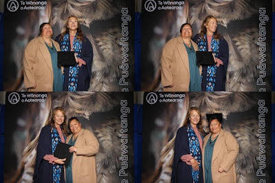 Booth photo from the TWoA Waiariki 2024 Graduations (Tauranga Moana), held at Bethlehem Baptist Church, Tauranga, Bay of Plenty, New Zealand on Friday, 3 May, 2024. Photo: InstaBooth by KeyImagery Photography. Copyright: © Te Wānanga o Aotearoa.