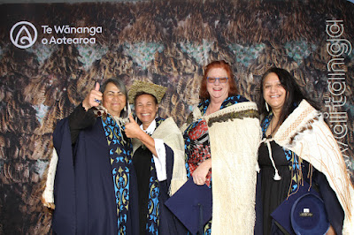 Booth photo from the TWoA Waiariki 2023 Graduations (Waiwhero), held at Te Puia, Rotorua, Bay of Plenty, New Zealand on Friday, 12 May, 2023. Photo: Instabooth by KeyImagery. Copyright: © Te Wānanga o Aotearoa.