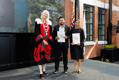 Photo from the HCC NZ Citizenship Ceremony (Morning) held in The Atrium, Wintec/Te Pukenga, Hamilton, Waikato, New Zealand at 10:00am on Monday, 12 February, 2024. Photo: Mike Walen / KeyImagery Photography. Copyright: © Hamilton City Council.