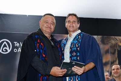 Photo from the TWoA Te Tai Tokerau (Kaitaia) 2025 Graduation held at Te Kura Kaupapa Maori o Pukemiro in Kaitaia, Northland, New Zealand on Monday, 14 April, 2025. Photo by Mike Walen / KeyImagery Photography. Copyright: © 2025 Te Wānanga o Aotearoa.