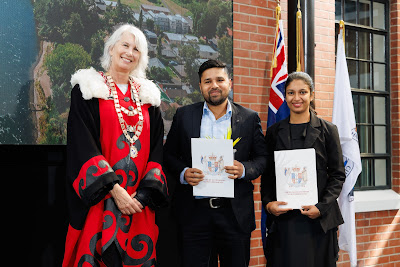 Photo from the HCC NZ Citizenship Ceremony (Morning) held in The Atrium, Wintec/Te Pukenga, Hamilton, Waikato, New Zealand at 10:00am on Monday, 12 February, 2024. Photo: Mike Walen / KeyImagery Photography. Copyright: © Hamilton City Council.