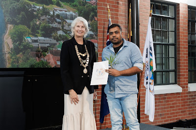 Photo from the HCC NZ Citizenship Ceremony 2 (Afternoon) held at The Atrium, Wintec/Te Pukenga, Hamilton, Waikato, New Zealand at 3:30pm on Monday, 15 April, 2024. Photo: Mike Walen / KeyImagery Photography. Copyright: © Hamilton City Council.
