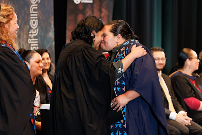 Photo from the TWoA Tāmaki Makaurau 2023 Graduations (Ceremony 4 @ 10am), held at the Due Drop Events Centre, Manukau, Auckland, New Zealand on Thursday, 8 June, 2023. Photo: Mike Walen / KeyImagery Photography. Copyright: © Te Wānanga o Aotearoa.