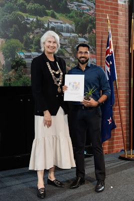 Photo from the HCC NZ Citizenship Ceremony 2 (Afternoon) held at The Atrium, Wintec/Te Pukenga, Hamilton, Waikato, New Zealand at 3:30pm on Monday, 15 April, 2024. Photo: Mike Walen / KeyImagery Photography. Copyright: © Hamilton City Council.