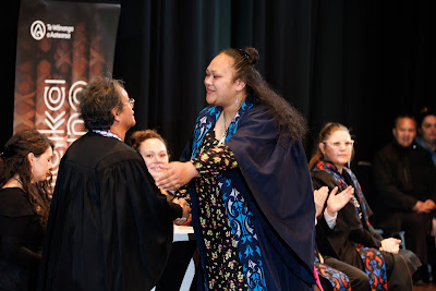 Photo from the TWoA Tāmaki Makaurau 2023 Graduations (Ceremony 5 @ 3pm), held at the Due Drop Events Centre, Manukau, Auckland, New Zealand on Thursday, 8 June, 2023. Photo: Mike Walen / KeyImagery Photography. Copyright: © Te Wānanga o Aotearoa.