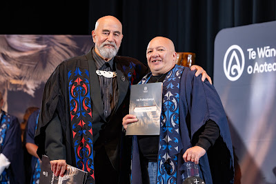 Photo from the TWoA Whirikoka 2024 Graduation (Gisborne), held at the War Memorial Theatre, Gisborne, East Coast, New Zealand on Wednesday, 16 April, 2025. Photo by Alick Saunders for KeyImagery Photography. Copyright: © 2025 Te Wānanga o Aotearoa.