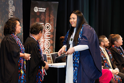 Photo from the TWoA Tāmaki Makaurau 2023 Graduations (Ceremony 5 @ 3pm), held at the Due Drop Events Centre, Manukau, Auckland, New Zealand on Thursday, 8 June, 2023. Photo: Mike Walen / KeyImagery Photography. Copyright: © Te Wānanga o Aotearoa.