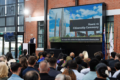 Photo from the HCC NZ Citizenship Ceremony 1 (Morning) held at The Atrium, Wintec/Te Pukenga, Hamilton, Waikato, New Zealand at 10:00am on Monday, 15 April, 2024. Photo: Mike Walen / KeyImagery Photography. Copyright: © Hamilton City Council.