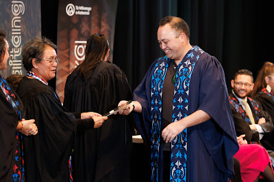 Photo from the TWoA Tāmaki Makaurau 2023 Graduations (Ceremony 5 @ 3pm), held at the Due Drop Events Centre, Manukau, Auckland, New Zealand on Thursday, 8 June, 2023. Photo: Mike Walen / KeyImagery Photography. Copyright: © Te Wānanga o Aotearoa.
