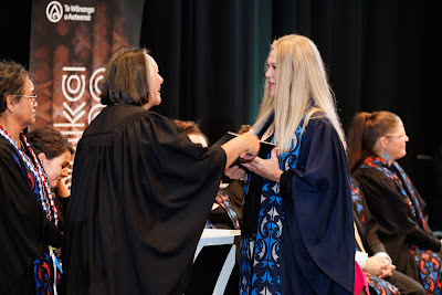 Photo from the TWoA Tāmaki Makaurau 2023 Graduations (Ceremony 5 @ 3pm), held at the Due Drop Events Centre, Manukau, Auckland, New Zealand on Thursday, 8 June, 2023. Photo: Mike Walen / KeyImagery Photography. Copyright: © Te Wānanga o Aotearoa.