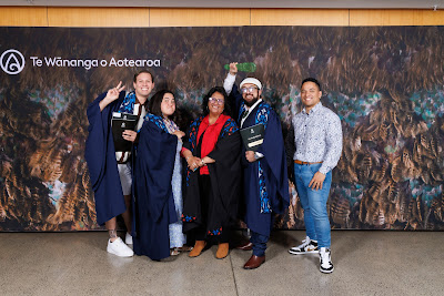 Photo from the TWoA Tāmaki Makaurau 2023 November Graduations (Ceremony 1 @ 1pm), held at the Due Drop Events Centre, Manukau, Auckland, New Zealand on Tuesday, 28 November, 2023. Photo: Mike Walen / KeyImagery Photography. Copyright: © Te Wānanga o Aotearoa.
