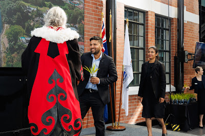 Photo from the HCC NZ Citizenship Ceremony (Morning) held in The Atrium, Wintec/Te Pukenga, Hamilton, Waikato, New Zealand at 10:00am on Monday, 12 February, 2024. Photo: Mike Walen / KeyImagery Photography. Copyright: © Hamilton City Council.