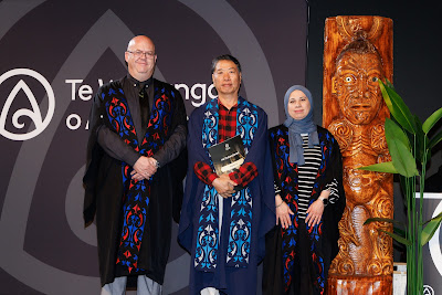 Photo from Ceremony 3 of the TWoA Tāmaki Makaurau 2025 Graduations (May 2025) held at the Mangere Arts Centre in Auckland, New Zealand on Tuesdday, 27 May, 2025. Photo by Mike Walen / KeyImagery Photography. Copyright: © 2025 Te Wānanga o Aotearoa.