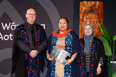 Photo from Ceremony 3 of the TWoA Tāmaki Makaurau 2025 Graduations (May 2025) held at the Mangere Arts Centre in Auckland, New Zealand on Tuesdday, 27 May, 2025. Photo by Mike Walen / KeyImagery Photography. Copyright: © 2025 Te Wānanga o Aotearoa.