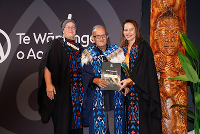 Photo from Ceremony 2 of the TWoA Tāmaki Makaurau 2025 Graduations (May 2025) held at the Mangere Arts Centre in Auckland, New Zealand on Monday, 26 May, 2025. Photo by Mike Walen / KeyImagery Photography. Copyright: © 2025 Te Wānanga o Aotearoa.