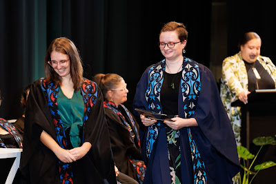 Photo from the TWoA Tāmaki Makaurau 2023 Graduations (Ceremony 5 @ 3pm), held at the Due Drop Events Centre, Manukau, Auckland, New Zealand on Thursday, 8 June, 2023. Photo: Mike Walen / KeyImagery Photography. Copyright: © Te Wānanga o Aotearoa.