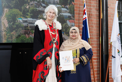 Photo from the HCC NZ Citizenship Ceremony 1 (Morning) held at The Atrium, Wintec/Te Pukenga, Hamilton, Waikato, New Zealand at 10:00am on Monday, 15 April, 2024. Photo: Mike Walen / KeyImagery Photography. Copyright: © Hamilton City Council.