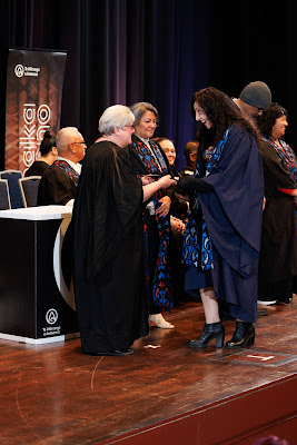 Photo from the TWoA Tāmaki Makaurau 2023 Graduations (Ceremony 3 @ 8pm), held at the Due Drop Events Centre, Manukau, Auckland, New Zealand on Wednesday, 7 June, 2023. Photo: Mike Walen / KeyImagery Photography. Copyright: © Te Wānanga o Aotearoa.