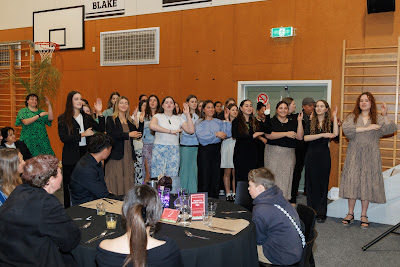 Photo from the Waikato Diocesan Whānau Dinner 2022 held in the school gym at Waikato Diocesan, Hamilton, New Zealand. Taken: Friday, 9 September 2022. Photography: Mike Walen / KeyImagery Photography. Copyright: © Waikato Diocesan School for Girls.