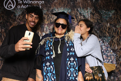 Booth photo from the TWoA Tainui 2021 Graduations (Thursday Morning - Ceremony 1), held at Elim Church, Te Rapa, Hamilton, New Zealand. Taken: Thursday 22 April 2021. Photo: InstaBooth / KeyImagery Photography. Copyright: © Te Wānanga o Aotearoa.
