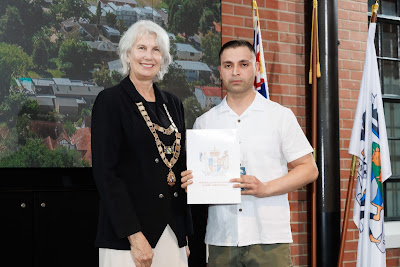 Photo from the HCC NZ Citizenship Ceremony 2 (Afternoon) held at The Atrium, Wintec/Te Pukenga, Hamilton, Waikato, New Zealand at 3:30pm on Monday, 15 April, 2024. Photo: Mike Walen / KeyImagery Photography. Copyright: © Hamilton City Council.