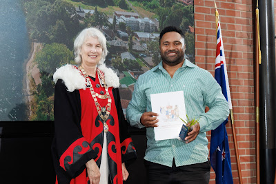 Photo from the HCC NZ Citizenship Ceremony 1 (Morning) held at The Atrium, Wintec/Te Pukenga, Hamilton, Waikato, New Zealand at 10:00am on Monday, 15 April, 2024. Photo: Mike Walen / KeyImagery Photography. Copyright: © Hamilton City Council.