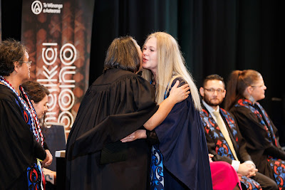 Photo from the TWoA Tāmaki Makaurau 2023 Graduations (Ceremony 5 @ 3pm), held at the Due Drop Events Centre, Manukau, Auckland, New Zealand on Thursday, 8 June, 2023. Photo: Mike Walen / KeyImagery Photography. Copyright: © Te Wānanga o Aotearoa.
