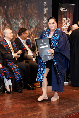 Photo from the TWoA Tāmaki Makaurau 2023 Graduations (Ceremony 3 @ 8pm), held at the Due Drop Events Centre, Manukau, Auckland, New Zealand on Wednesday, 7 June, 2023. Photo: Mike Walen / KeyImagery Photography. Copyright: © Te Wānanga o Aotearoa.