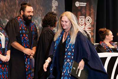 Photo from the TWoA Tāmaki Makaurau 2023 Graduations (Ceremony 5 @ 3pm), held at the Due Drop Events Centre, Manukau, Auckland, New Zealand on Thursday, 8 June, 2023. Photo: Mike Walen / KeyImagery Photography. Copyright: © Te Wānanga o Aotearoa.