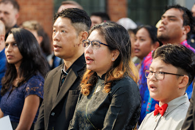 Photo from the HCC NZ Citizenship Ceremony 1 (Morning) held at The Atrium, Wintec/Te Pukenga, Hamilton, Waikato, New Zealand at 10:00am on Monday, 15 April, 2024. Photo: Mike Walen / KeyImagery Photography. Copyright: © Hamilton City Council.