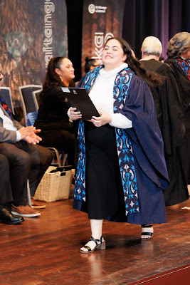 Photo from the TWoA Tāmaki Makaurau 2023 Graduations (Ceremony 3 @ 8pm), held at the Due Drop Events Centre, Manukau, Auckland, New Zealand on Wednesday, 7 June, 2023. Photo: Mike Walen / KeyImagery Photography. Copyright: © Te Wānanga o Aotearoa.