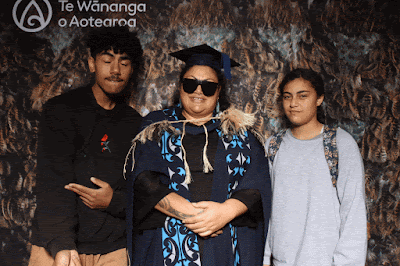 Booth photo from the TWoA Tainui 2021 Graduations (Thursday Morning - Ceremony 1), held at Elim Church, Te Rapa, Hamilton, New Zealand. Taken: Thursday 22 April 2021. Photo: InstaBooth / KeyImagery Photography. Copyright: © Te Wānanga o Aotearoa.