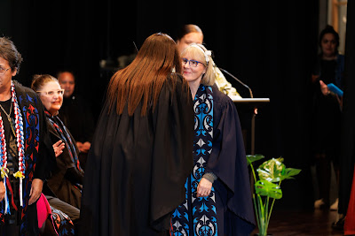 Photo from the TWoA Tāmaki Makaurau 2023 Graduations (Ceremony 5 @ 3pm), held at the Due Drop Events Centre, Manukau, Auckland, New Zealand on Thursday, 8 June, 2023. Photo: Mike Walen / KeyImagery Photography. Copyright: © Te Wānanga o Aotearoa.