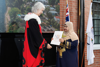Photo from the HCC NZ Citizenship Ceremony 1 (Morning) held at The Atrium, Wintec/Te Pukenga, Hamilton, Waikato, New Zealand at 10:00am on Monday, 15 April, 2024. Photo: Mike Walen / KeyImagery Photography. Copyright: © Hamilton City Council.