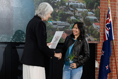 Photo from the HCC NZ Citizenship Ceremony 2 (Afternoon) held at The Atrium, Wintec/Te Pukenga, Hamilton, Waikato, New Zealand at 3:30pm on Monday, 15 April, 2024. Photo: Mike Walen / KeyImagery Photography. Copyright: © Hamilton City Council.