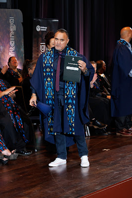 Photo from the TWoA Tāmaki Makaurau 2023 Graduations (Ceremony 1 @ 10am), held at the Due Drop Events Centre, Manukau, Auckland, New Zealand on Wednesday, 7 June, 2023. Photo: Mike Walen / KeyImagery Photography. Copyright: © Te Wānanga o Aotearoa.