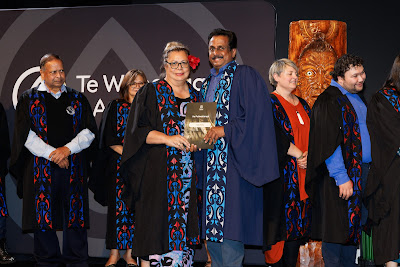 Photo from Ceremony 5 of the TWoA Tāmaki Makaurau 2025 Graduations (May 2025) held at the Mangere Arts Centre in Auckland, New Zealand on Tuesday, 27 May, 2025. Photo by Mike Walen / KeyImagery Photography. Copyright: © 2025 Te Wānanga o Aotearoa.
