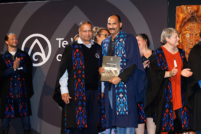 Photo from Ceremony 5 of the TWoA Tāmaki Makaurau 2025 Graduations (May 2025) held at the Mangere Arts Centre in Auckland, New Zealand on Tuesday, 27 May, 2025. Photo by Mike Walen / KeyImagery Photography. Copyright: © 2025 Te Wānanga o Aotearoa.