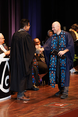 Photo from the TWoA Tāmaki Makaurau 2023 Graduations (Ceremony 3 @ 8pm), held at the Due Drop Events Centre, Manukau, Auckland, New Zealand on Wednesday, 7 June, 2023. Photo: Mike Walen / KeyImagery Photography. Copyright: © Te Wānanga o Aotearoa.