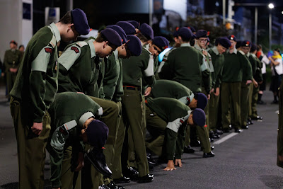 Photo from the Anzac Day 2024 Dawn Service held at Memorial Park in Hamilton, Waikato, New Zealand on Thursday, 25 April, 2024. Photography by Mike Walen / KeyImagery Photography. Copyright: © Hamilton City Council.