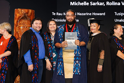 Photo from Ceremony 5 of the TWoA Tāmaki Makaurau 2025 Graduations (May 2025) held at the Mangere Arts Centre in Auckland, New Zealand on Tuesday, 27 May, 2025. Photo by Mike Walen / KeyImagery Photography. Copyright: © 2025 Te Wānanga o Aotearoa.