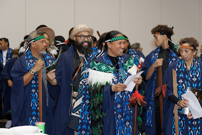 Photo from the TWoA Tainui 2024 Graduations (Ceremony 2 @ 2pm), held at the Claudelands Event Centre in Hamilton, Waikato, New Zealand on Tuesday, 23 April, 2024. Photo: Mike Walen / KeyImagery Photography. Copyright: © Te Wānanga o Aotearoa.