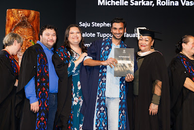 Photo from Ceremony 5 of the TWoA Tāmaki Makaurau 2025 Graduations (May 2025) held at the Mangere Arts Centre in Auckland, New Zealand on Tuesday, 27 May, 2025. Photo by Mike Walen / KeyImagery Photography. Copyright: © 2025 Te Wānanga o Aotearoa.
