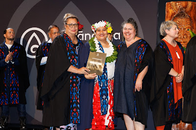 Photo from Ceremony 5 of the TWoA Tāmaki Makaurau 2025 Graduations (May 2025) held at the Mangere Arts Centre in Auckland, New Zealand on Tuesday, 27 May, 2025. Photo by Mike Walen / KeyImagery Photography. Copyright: © 2025 Te Wānanga o Aotearoa.