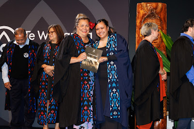 Photo from Ceremony 5 of the TWoA Tāmaki Makaurau 2025 Graduations (May 2025) held at the Mangere Arts Centre in Auckland, New Zealand on Tuesday, 27 May, 2025. Photo by Mike Walen / KeyImagery Photography. Copyright: © 2025 Te Wānanga o Aotearoa.