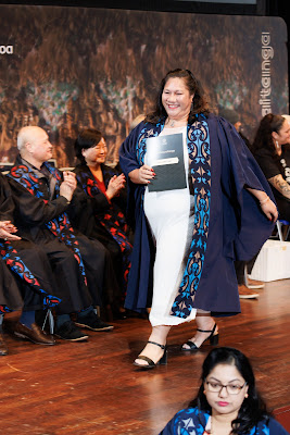 Photo from the TWoA Tāmaki Makaurau 2023 Graduations (Ceremony 3 @ 8pm), held at the Due Drop Events Centre, Manukau, Auckland, New Zealand on Wednesday, 7 June, 2023. Photo: Mike Walen / KeyImagery Photography. Copyright: © Te Wānanga o Aotearoa.