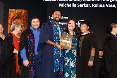 Photo from Ceremony 5 of the TWoA Tāmaki Makaurau 2025 Graduations (May 2025) held at the Mangere Arts Centre in Auckland, New Zealand on Tuesday, 27 May, 2025. Photo by Mike Walen / KeyImagery Photography. Copyright: © 2025 Te Wānanga o Aotearoa.