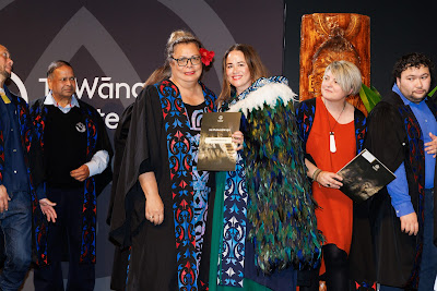 Photo from Ceremony 5 of the TWoA Tāmaki Makaurau 2025 Graduations (May 2025) held at the Mangere Arts Centre in Auckland, New Zealand on Tuesday, 27 May, 2025. Photo by Mike Walen / KeyImagery Photography. Copyright: © 2025 Te Wānanga o Aotearoa.