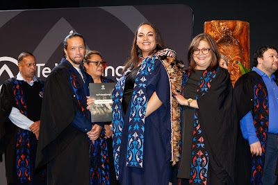 Photo from Ceremony 5 of the TWoA Tāmaki Makaurau 2025 Graduations (May 2025) held at the Mangere Arts Centre in Auckland, New Zealand on Tuesday, 27 May, 2025. Photo by Mike Walen / KeyImagery Photography. Copyright: © 2025 Te Wānanga o Aotearoa.